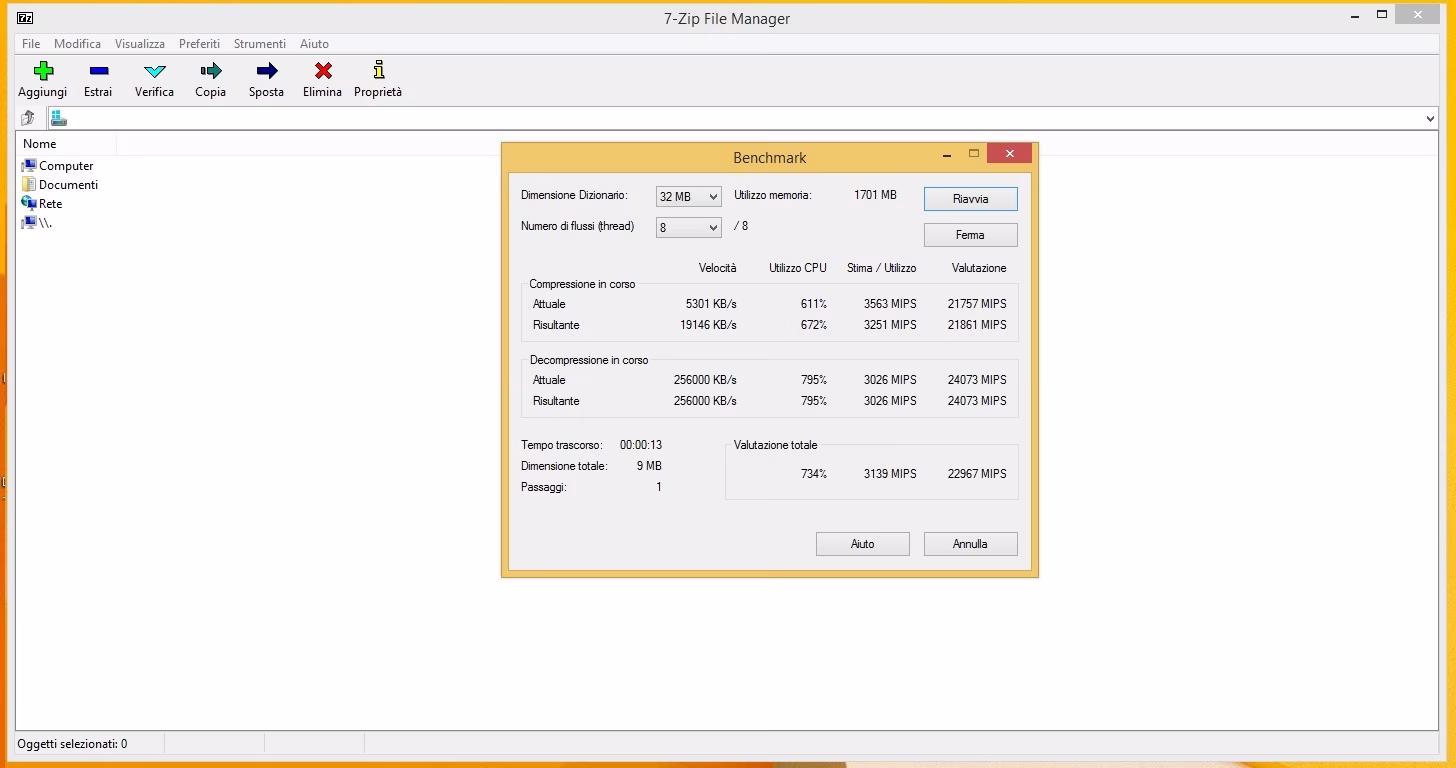 7 Zip Benchmark 32MB