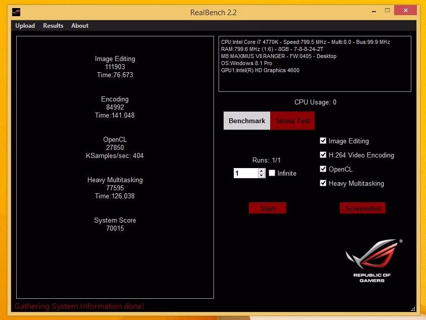 RealBench ROG 2.2
