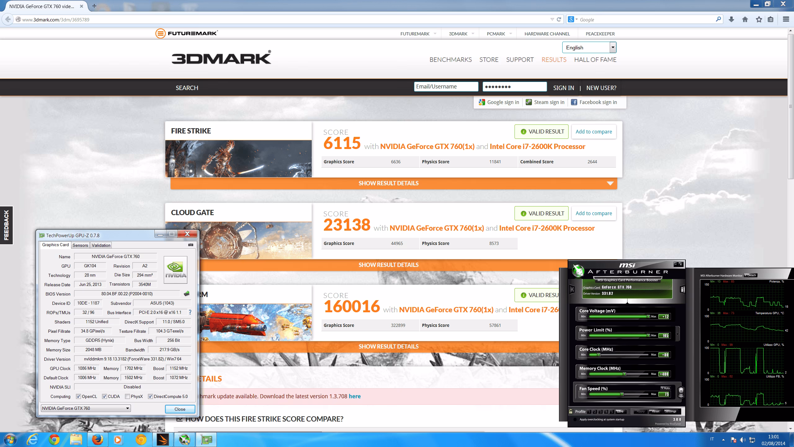 3dmark13 760