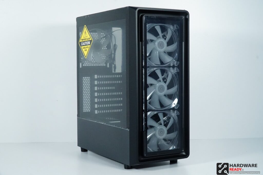 Sharkoon TK4 RGB Case PC - Mid Tower ATX Con Vetro Temperato, 4 Ventole RGB, Design Moderno - Foto 9