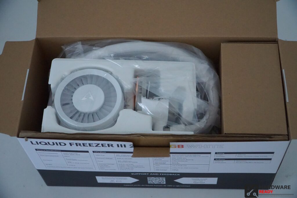 ARCTIC Liquid Freezer III 280 A-RGB Bianco - Dissipatore A Liquido Per CPU Con Ventola VRM E RGB - Foto 7