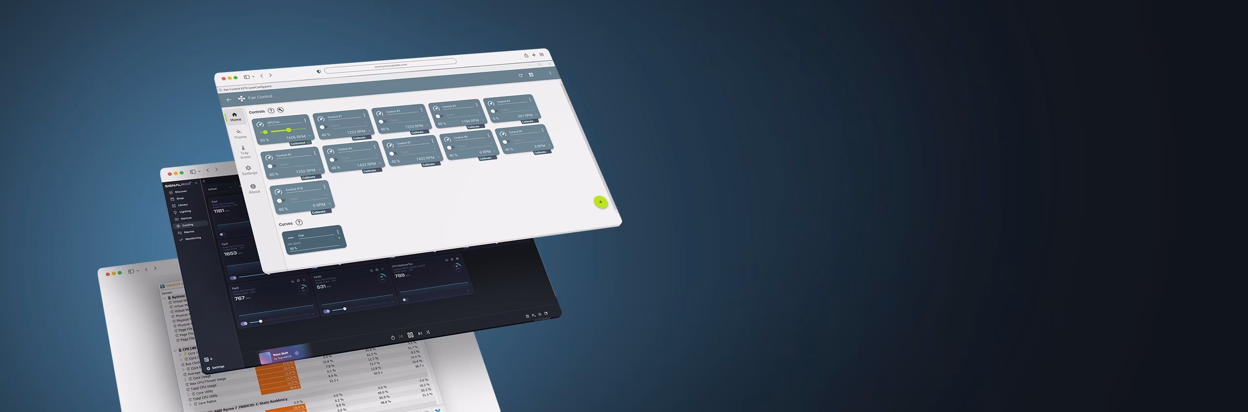 Interfaccia software compatibile con ARCTIC Fan Controller