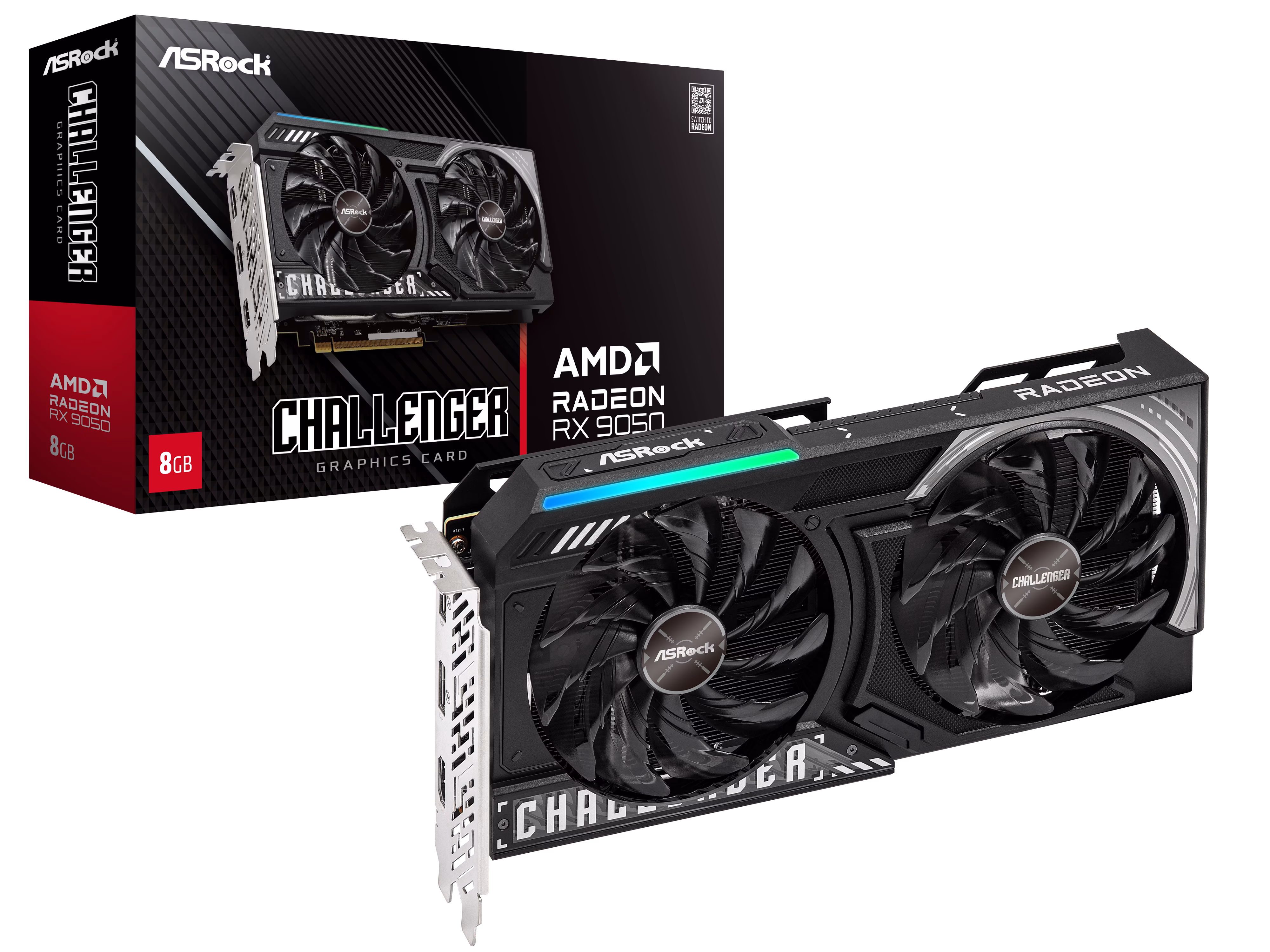 ASRock Radeon RX 9050 Challenger 8GB con confezione