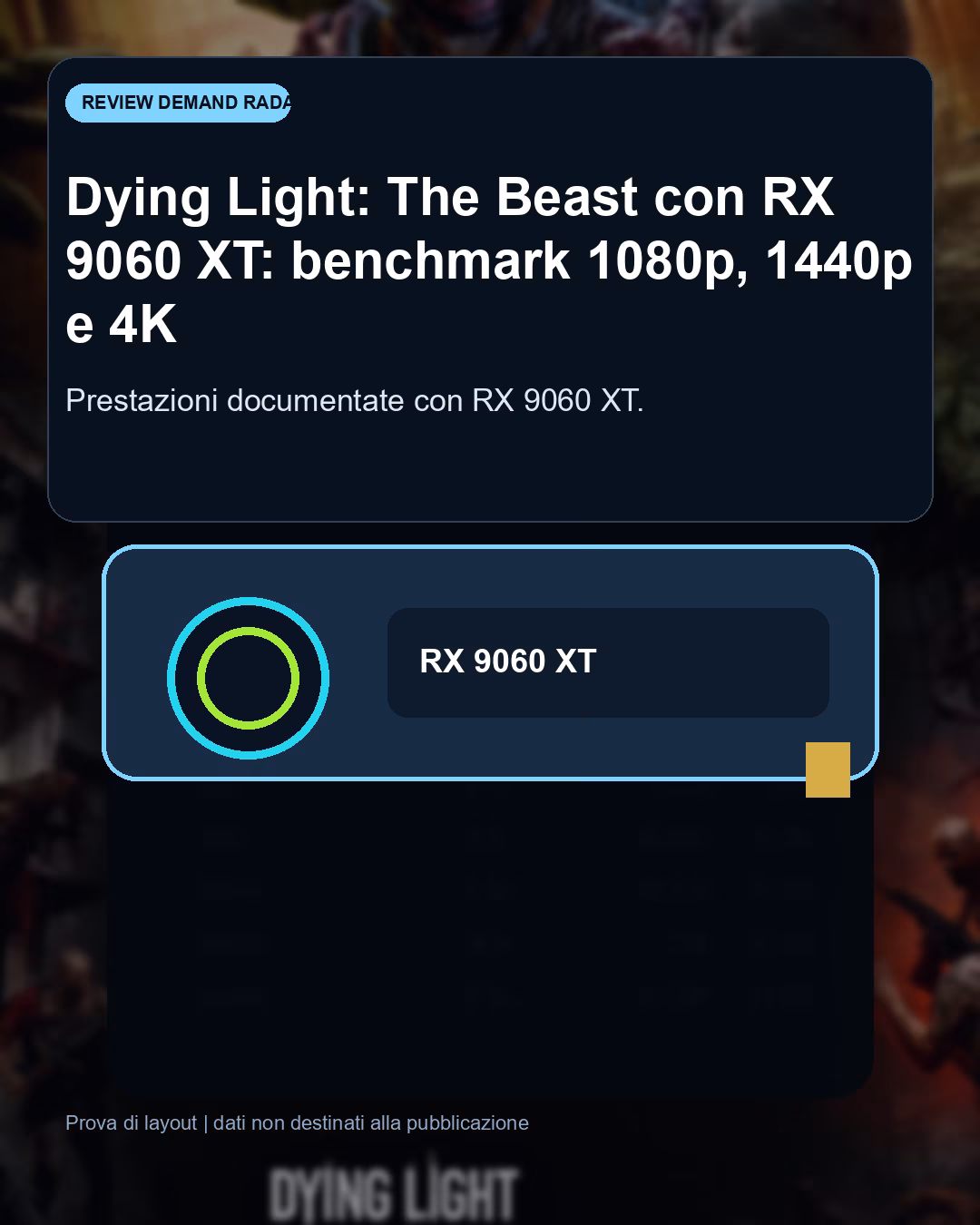 Panoramica del confronto tra Dying Light: The Beast con RX 9060 XT: benchmark FPS e target Full HD consigliato