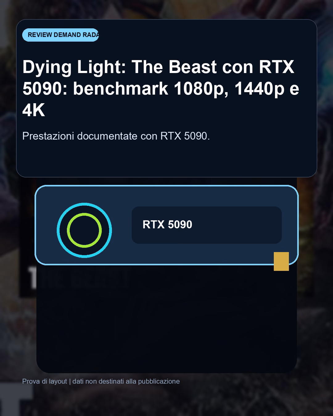 Panoramica del confronto tra Dying Light: The Beast con RTX 5090: benchmark FPS e target 4K consigliato