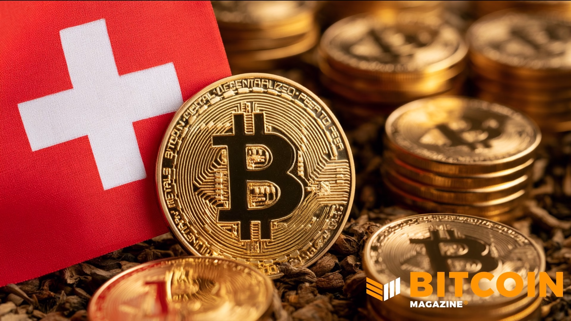Grafico prezzo bitcoin e logo FINMA, approvazione ETF retail svizzero