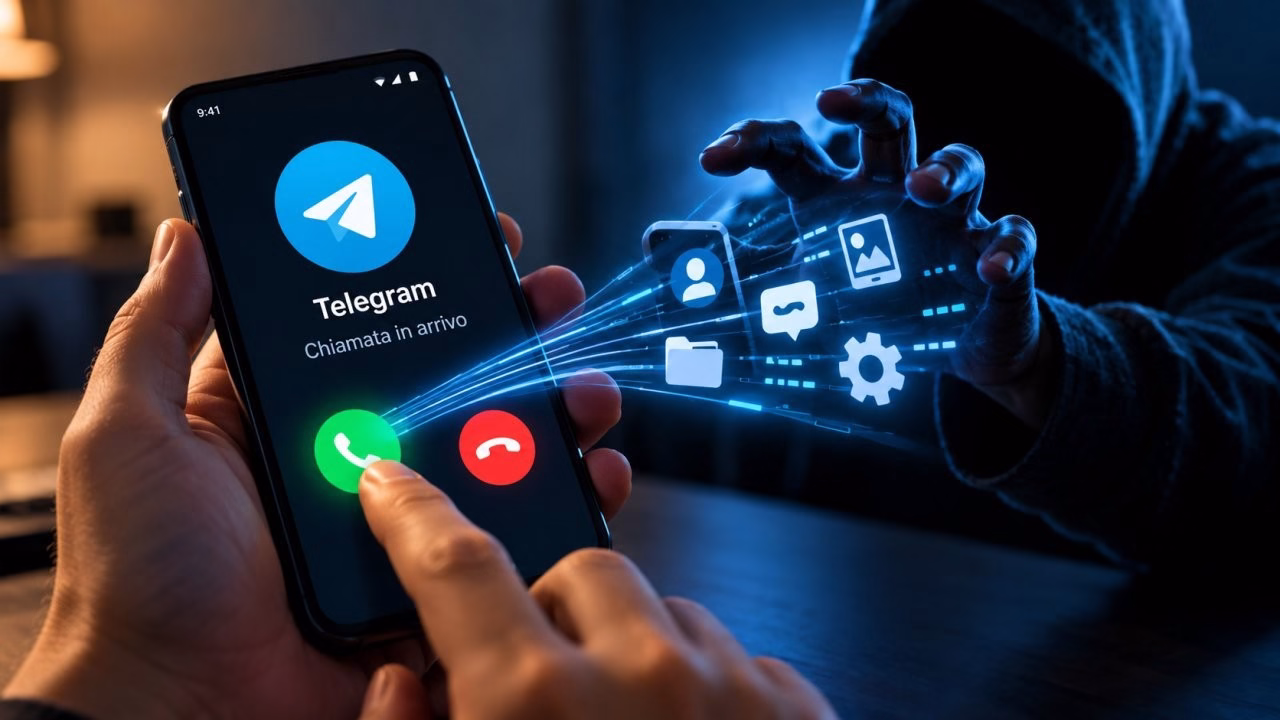 Telegram Android 12.10.4: la chiamata vocale poteva dare il controllo del telefono