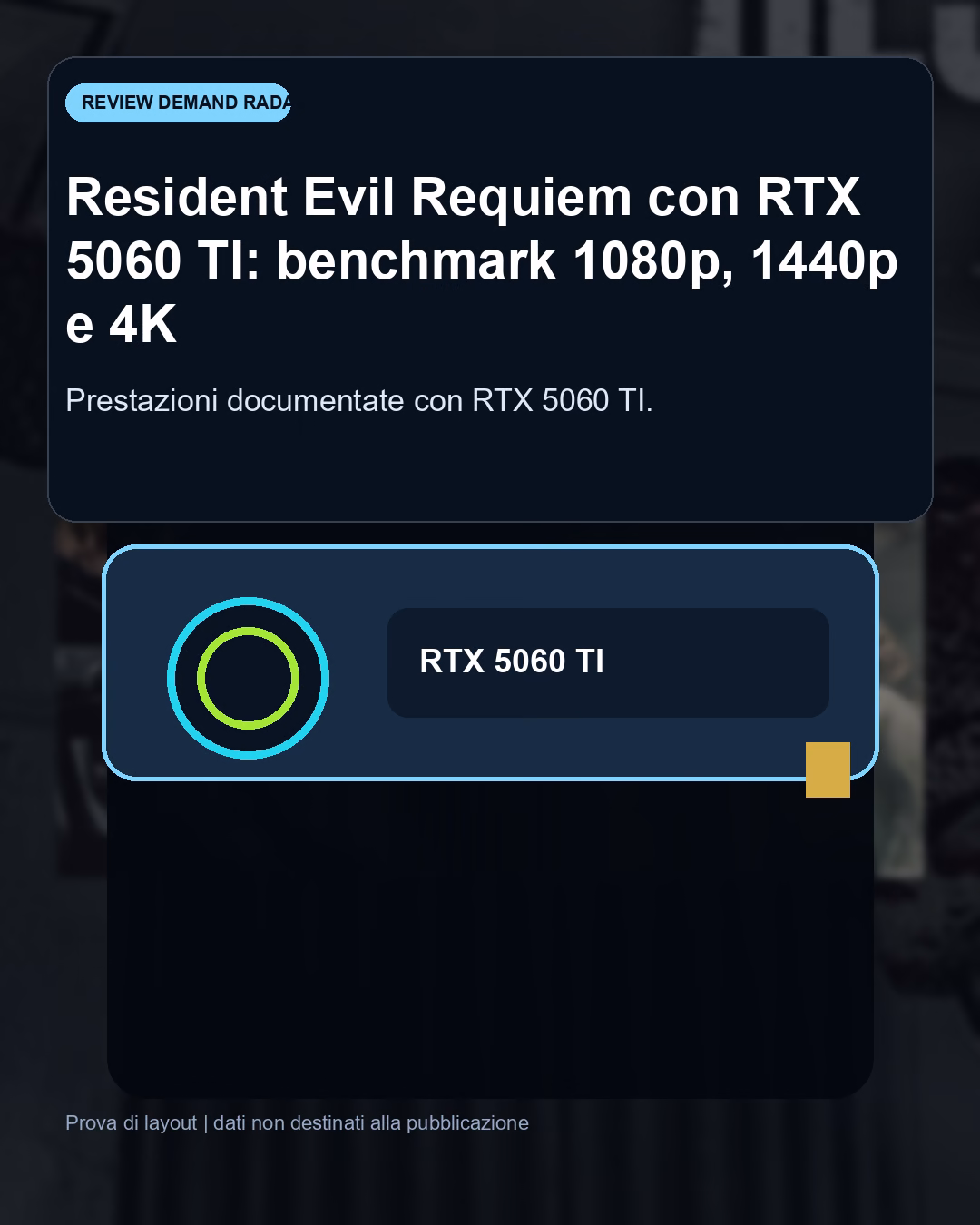 Panoramica del confronto tra Resident Evil Requiem con RTX 5060 TI: benchmark FPS e target Full HD consigliato