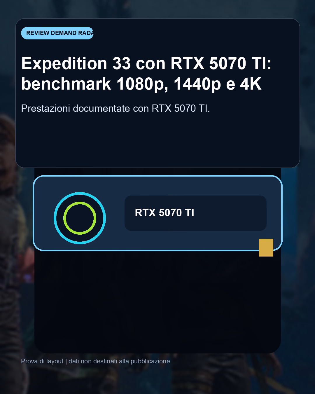 Panoramica del confronto tra Expedition 33 con RTX 5070 TI: benchmark FPS e target Full HD consigliato