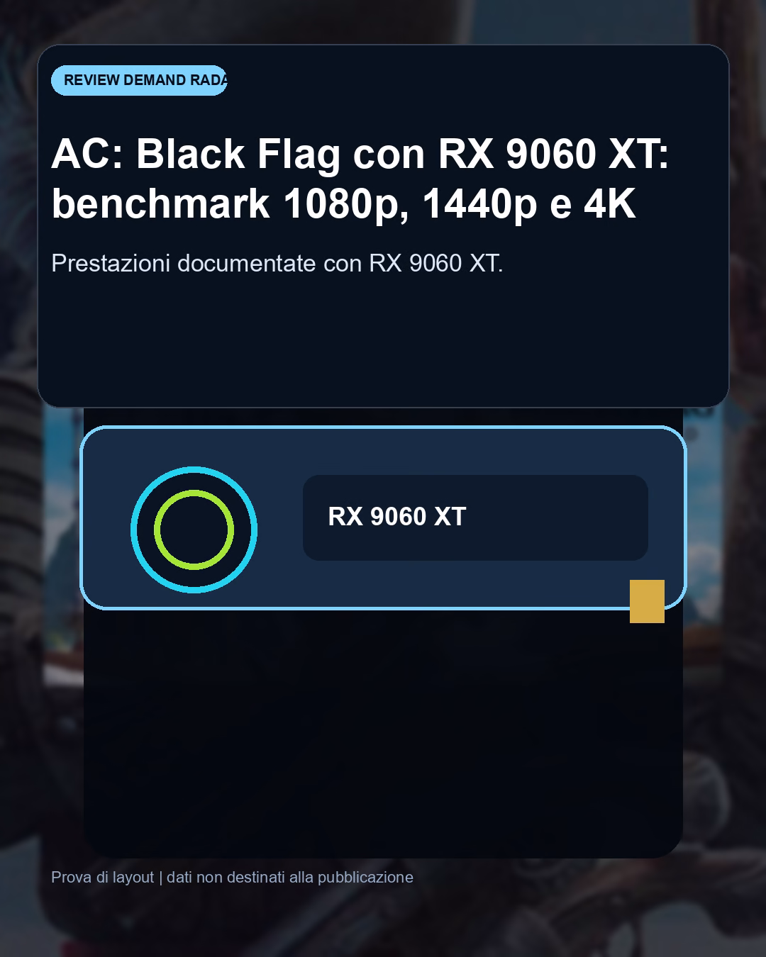 Panoramica del confronto tra AC: Black Flag con RX 9060 XT: benchmark FPS e target Full HD consigliato