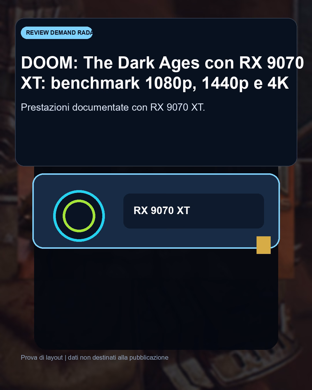 Panoramica del confronto tra DOOM: The Dark Ages con RX 9070 XT: benchmark FPS e target QHD consigliato
