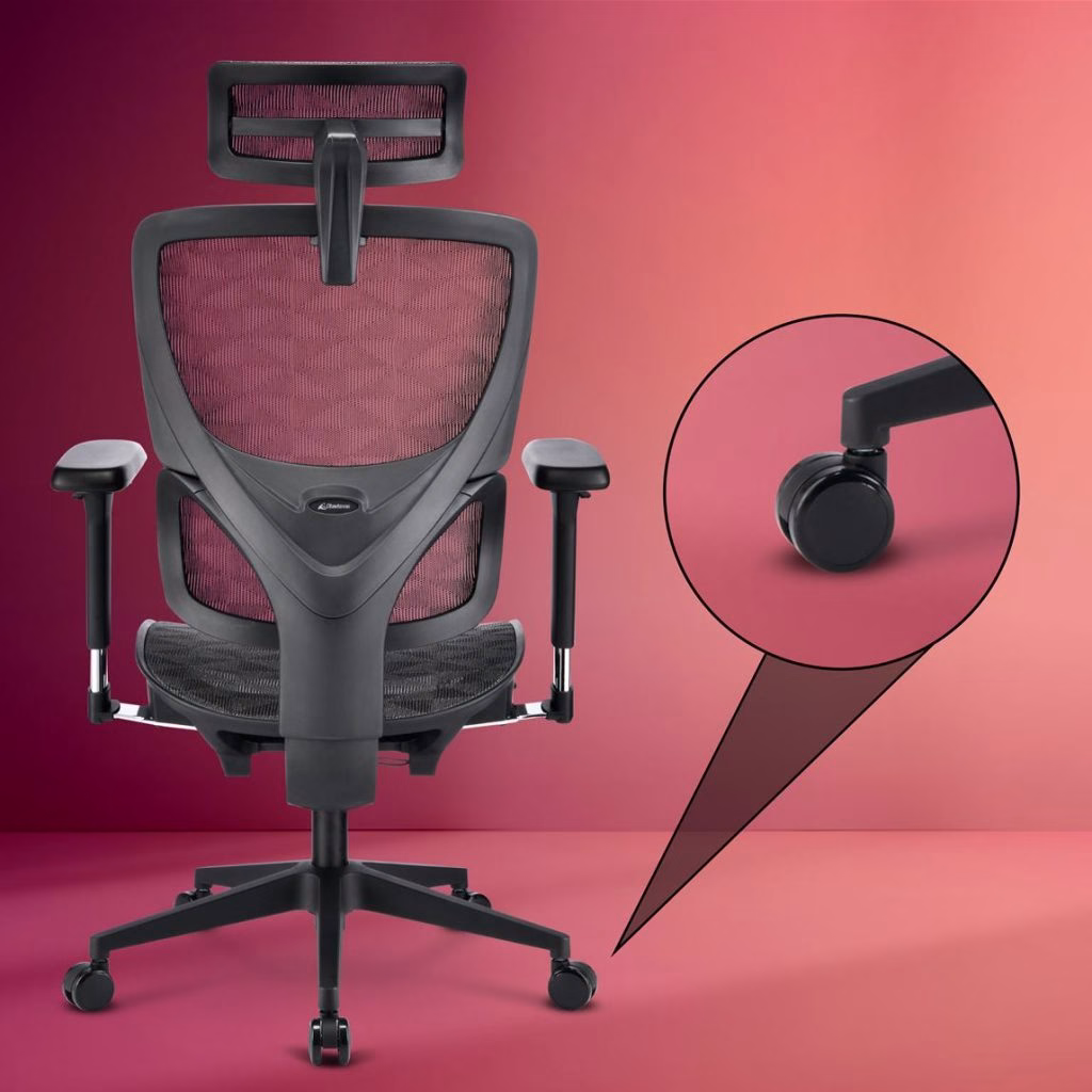 OfficePal C40M, base a stella in nylon con ruote da 60 mm