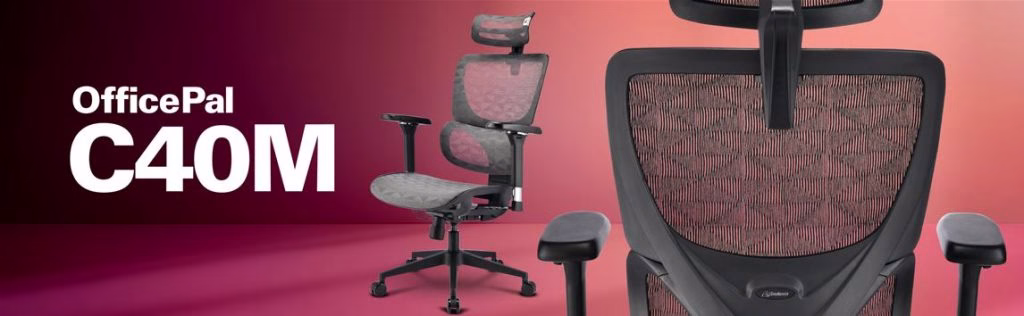 Sharkoon OfficePal C40M, sedia da ufficio con seduta e schienale interamente in rete
