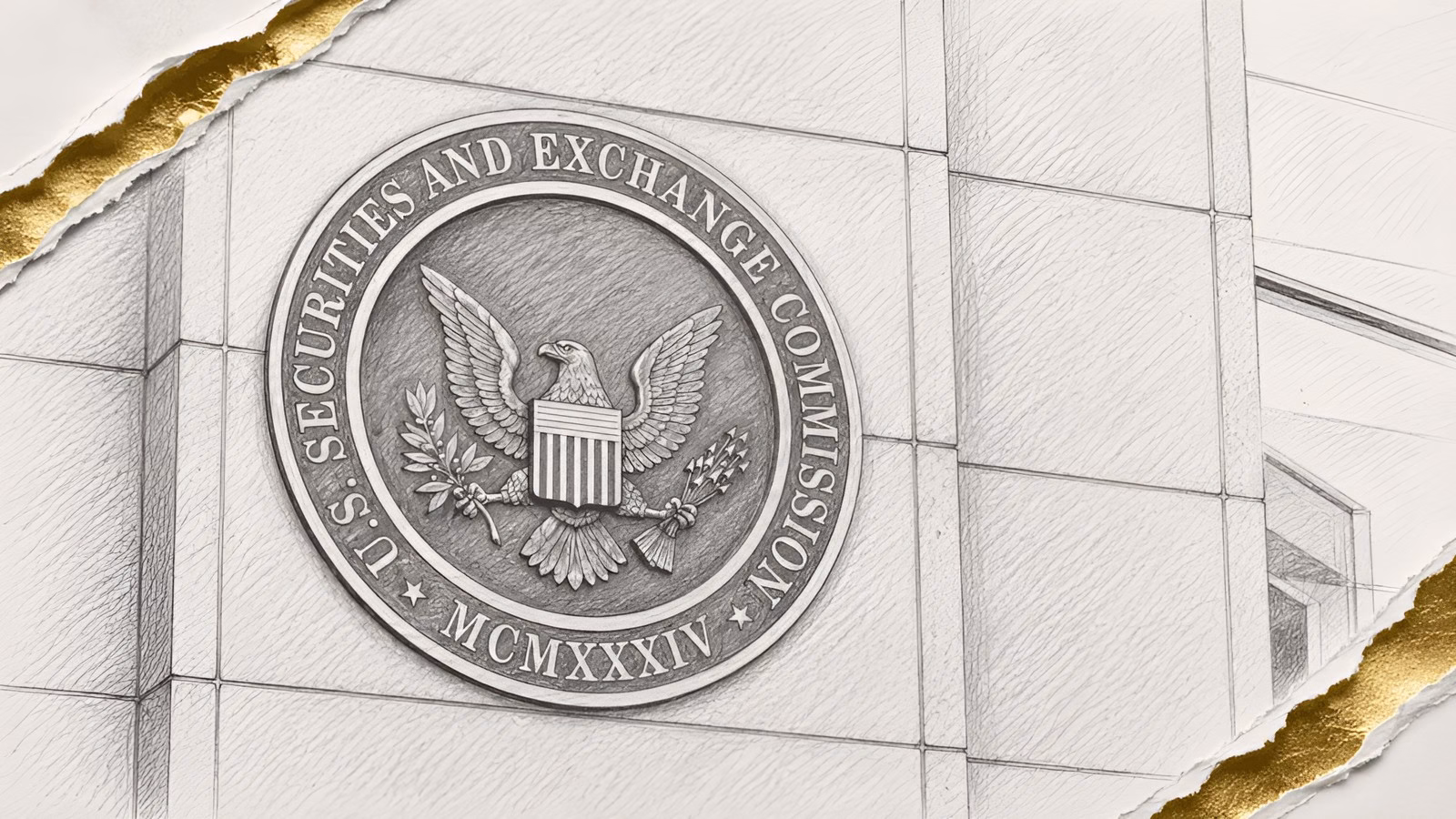 Logo della SEC e grafico sulla tokenizzazione dei titoli