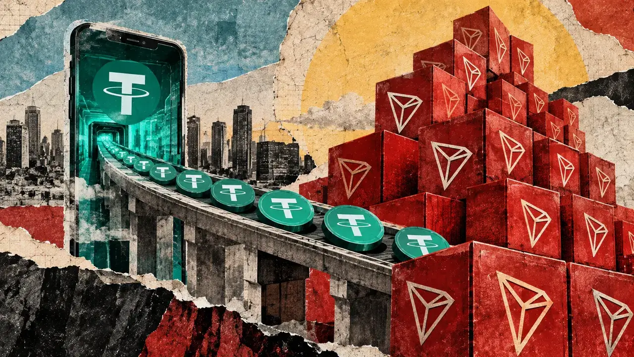 Grafico andamento offerta token TRX blockchain Tron